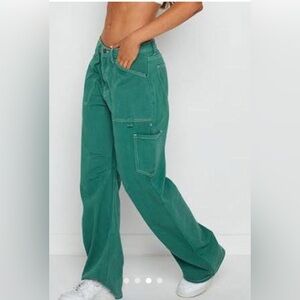 Lioness Green Wide-Leg Pants